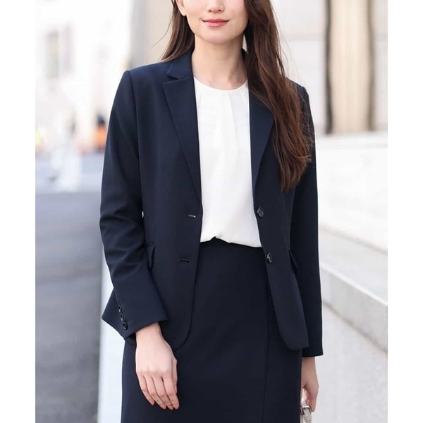 オフオン（OFUON）/ナチュラルストレッチテーラードジャケット/洗える