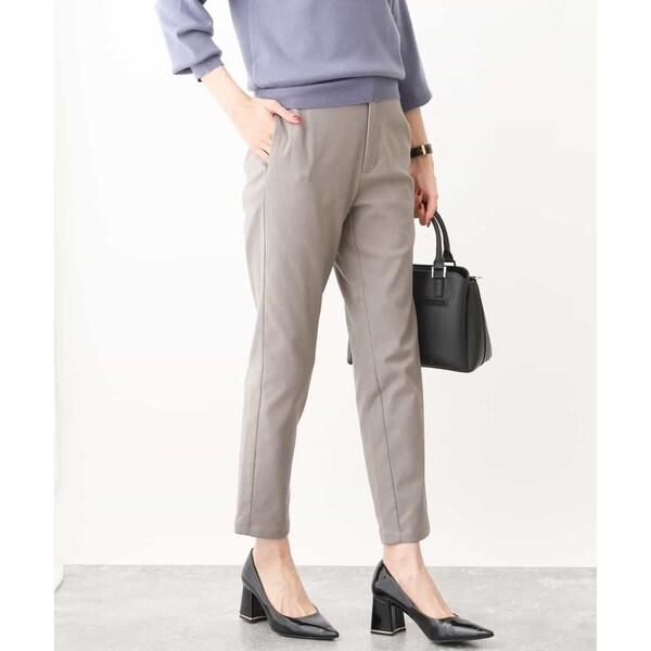 オフオン（OFUON）/裏起毛ストレッチパンツ/洗える