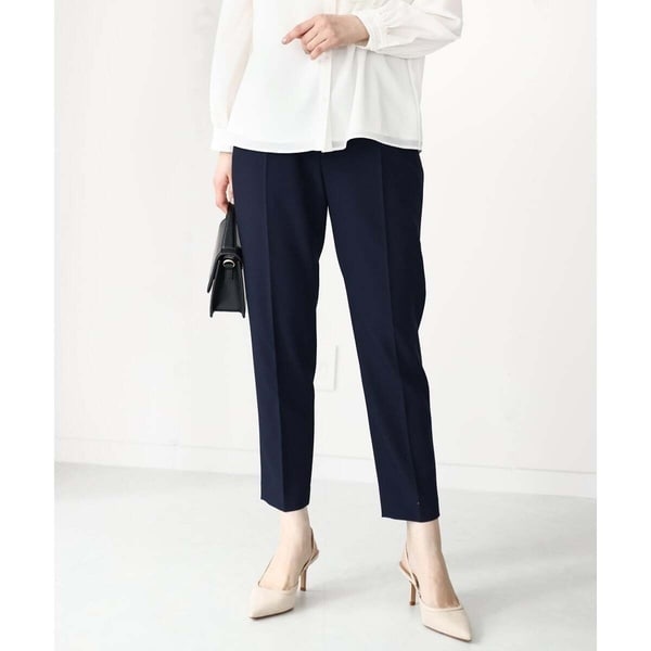 オフオン（OFUON）/[名品シリーズ]ストレッチテーパードパンツ（チェック・無地）