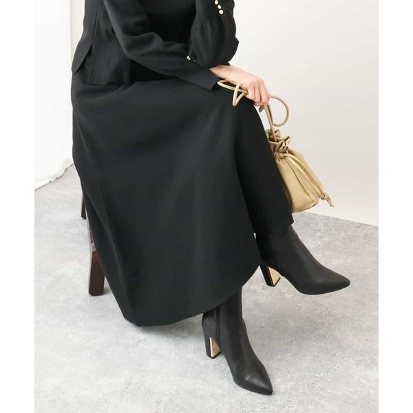 オフオン（OFUON）/【セットアップ/選べるサイズS−M/洗える】フレアーニットスカート