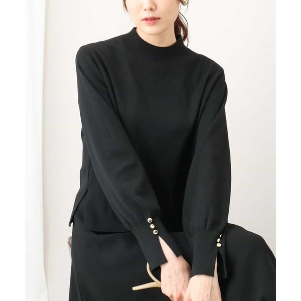 オフオン（OFUON）/【セットアップ/洗える】モックネックニットプルオーバー 6,930円