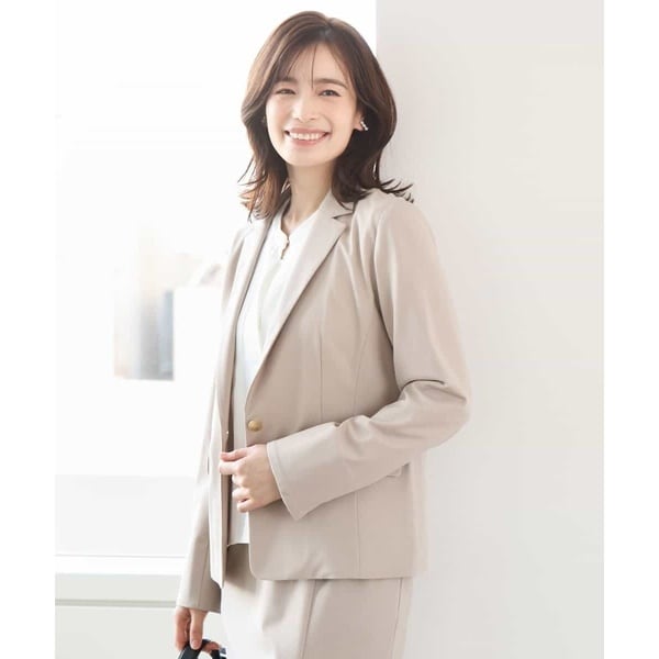 オフオン（OFUON）/[セットアップ対応]ストレッチテーラードジャケット/洗える/WEB限定サイズあり
