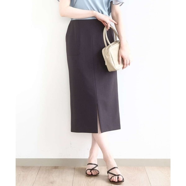 オフオン（OFUON）/リネンライクタイトスカート/洗える