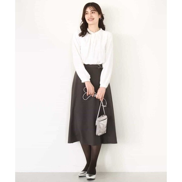 フェイクレイヤードパーカーワンピース ロングワンピース スウェット