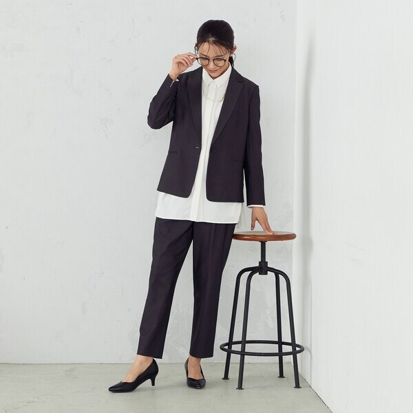 コムサイズム/【セットアップ対応】ウォッシャブル ストライプ テーラードジャケット コムサイズム/【セットアップ対応】ウォッシャブル ストライプ