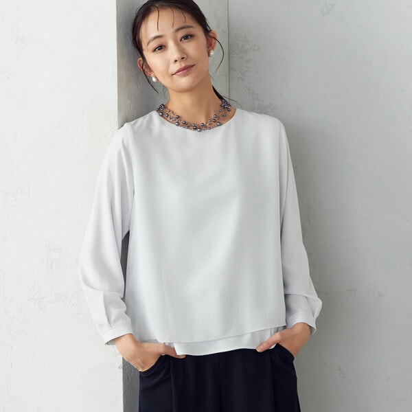 コムサイズム/レイヤード風ブラウスの通販は 5,864円