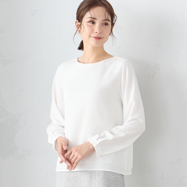 コムサイズム（COMME CA ISM）/レイヤード風　ブラウス