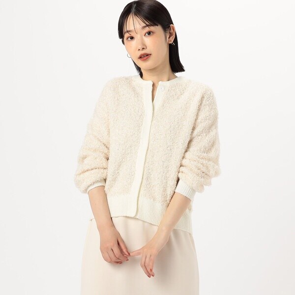 コムサイズム（COMME CA ISM）/リボンヤーン　ショートカーディガンの通販は 5,528円