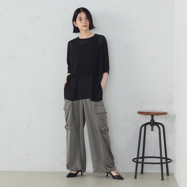 COMME CA ISM / コムサイズム 【セットアイテム】 バルーンスリーブブラウス＋タンクトップ セットアイテム】 バルーンスリーブブラウス＋タンクトップ（12