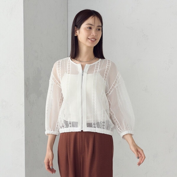 コムサイズム（COMME CA ISM）/レース ブルゾン