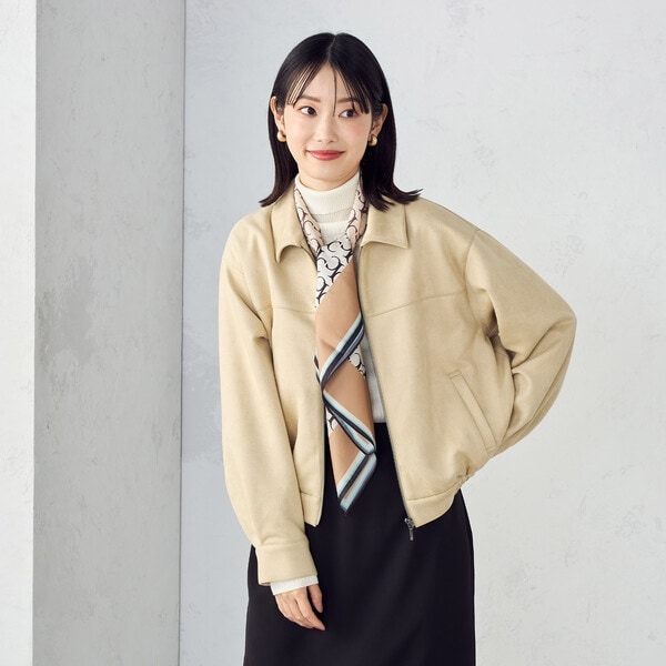 コムサイズム（COMME CA ISM）/スエード調　ブルゾン