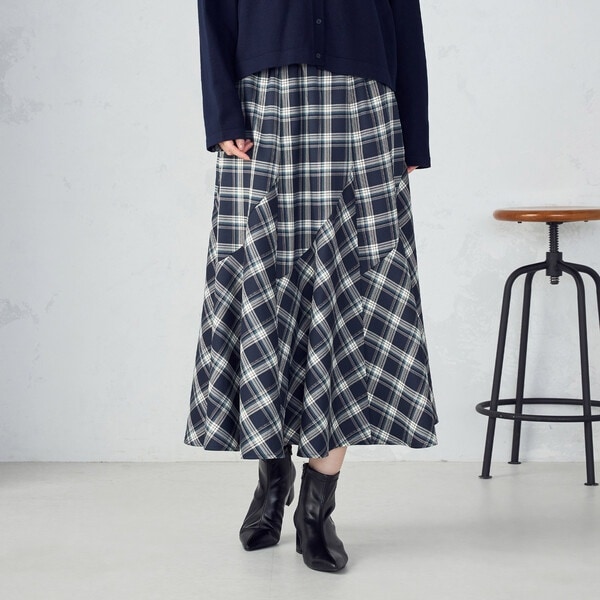 コムサイズム（COMME CA ISM）/【セットアップ対応】タータンチェックスカート