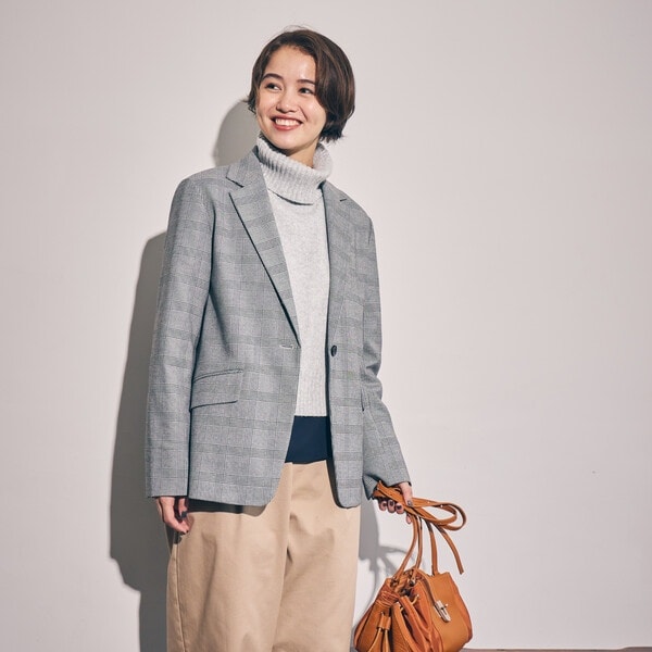 コムサイズム（COMME CA ISM）/【セットアップ対応】ポリエステルレーヨン　テーラードジャケット