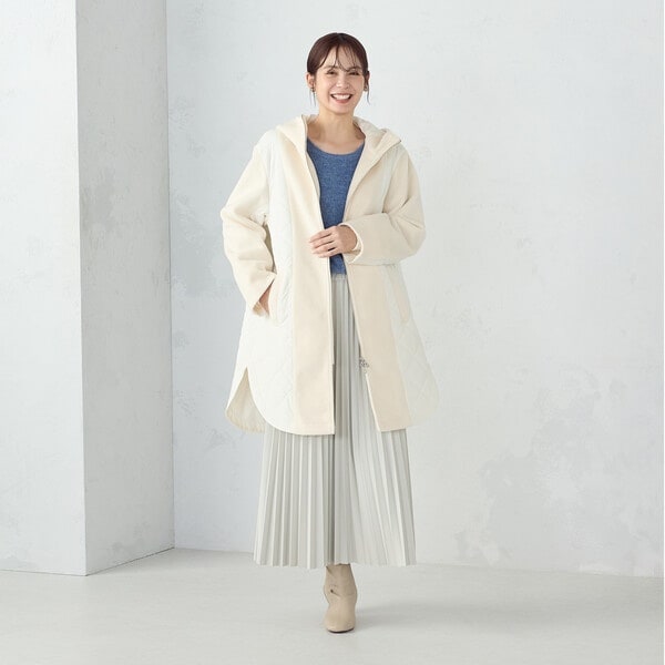 コムサイズム（COMME CA ISM）/コンビネーションキルトコート_7
