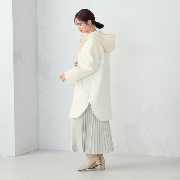 コムサイズム（COMME CA ISM）/コンビネーションキルトコート_8