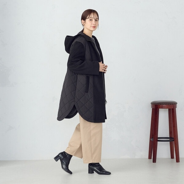 コムサイズム（COMME CA ISM）/コンビネーションキルトコート_12