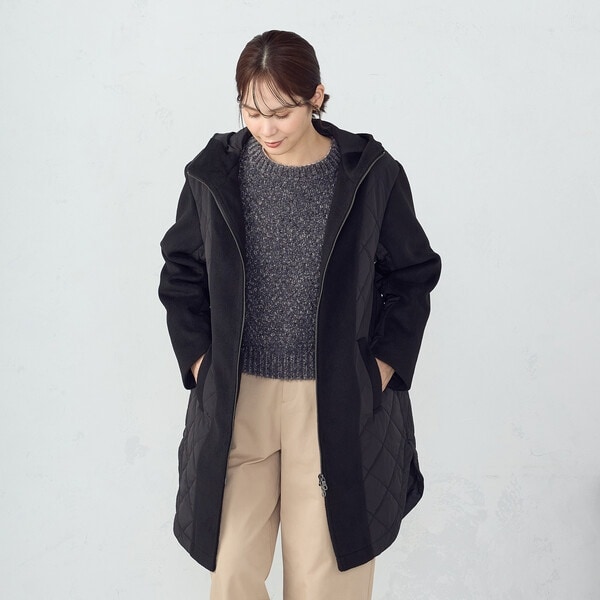 コムサイズム（COMME CA ISM）/コンビネーションキルトコート_13