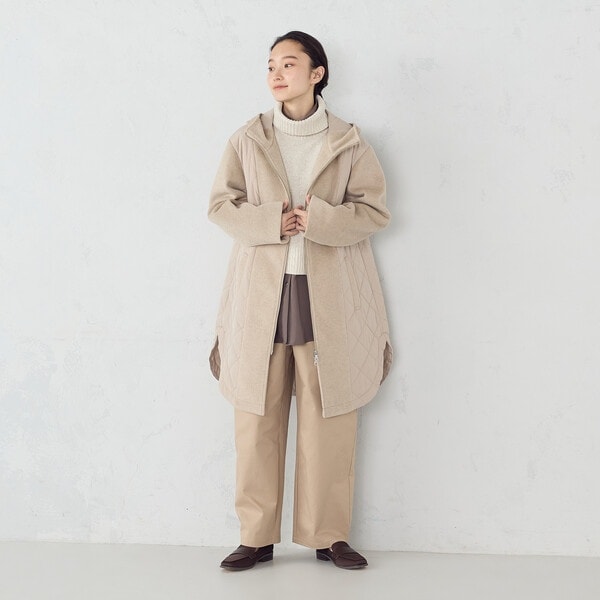 コムサイズム（COMME CA ISM）/コンビネーションキルトコート_16