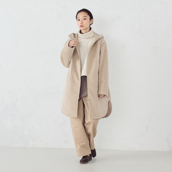コムサイズム（COMME CA ISM）/コンビネーションキルトコート_17