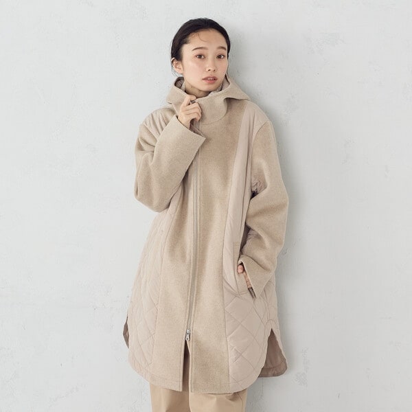 コムサイズム（COMME CA ISM）/コンビネーションキルトコート_19