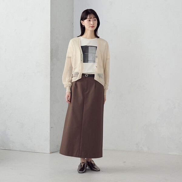 コムサイズム（COMME CA ISM）/日本製ホールガーメント 和紙カーディガン_15