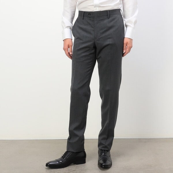 コムサイズム（COMME CA ISM）/【セットアップ対応】ポリエステル ウール ギャバ パンツ