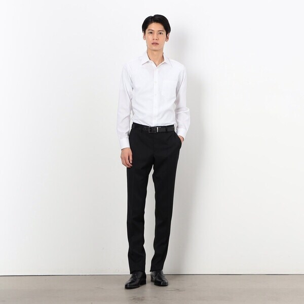 コムサイズム（COMME CA ISM）/【セットアップ対応】ポリエステル ウール ギャバ パンツ_5