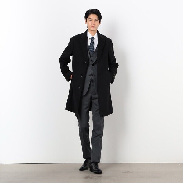 再値下げ　name. 21aw チェスターコート 再値下げ name. 21aw チェスターコート メンズ