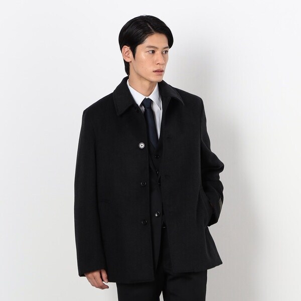 コムサイズム（COMME CA ISM）/エアリーウールビーバー ２ＷＡＹ ステンカラー  ショート コートの通販は