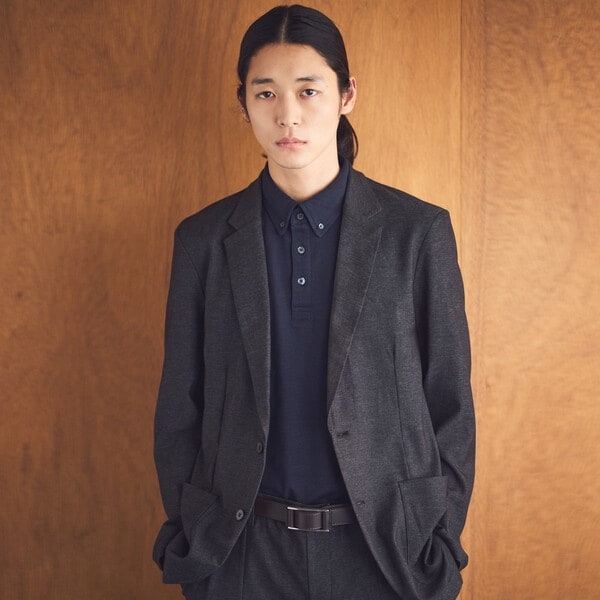 コムサイズム（COMME CA ISM）/【セットアップ対応】デニムライクストレッチ テーラードジャケット