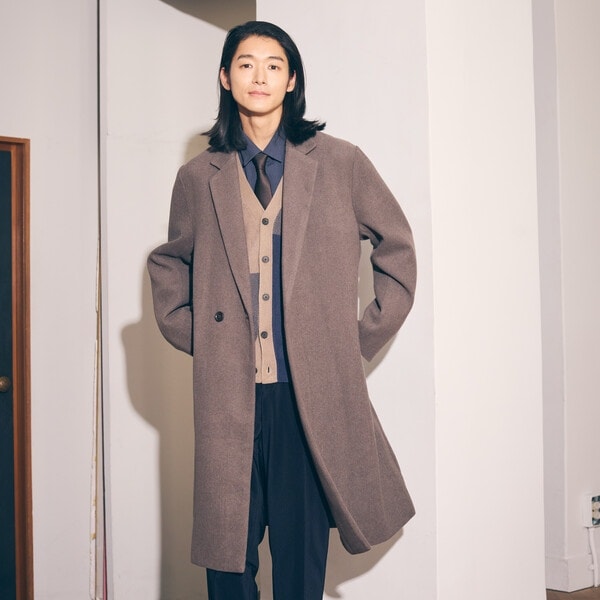 コムサイズム（COMME CA ISM）/ウールブレンド メルトン セミダブル チェスターコート