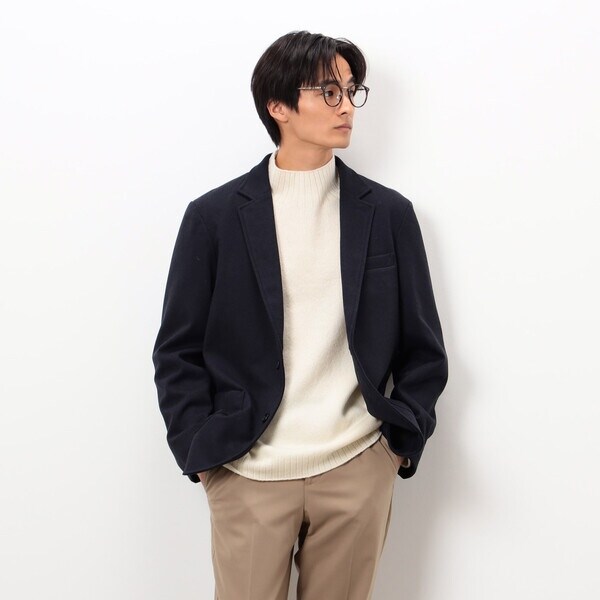 コムサイズム（COMME CA ISM）/【セットアップ対応】ジャージー ツイード テーラードジャケット