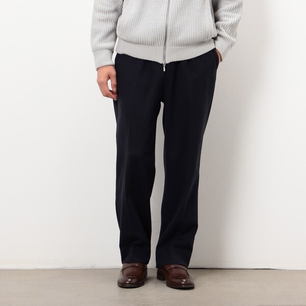 コムサイズム（COMME CA ISM）/【セットアップ対応】ジャージー ツイード リラックス ワイドパンツ