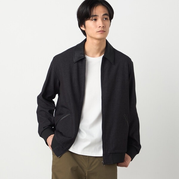 コムサイズム（COMME CA ISM）/デニムライクストレッチ ジップアップブルゾン_6