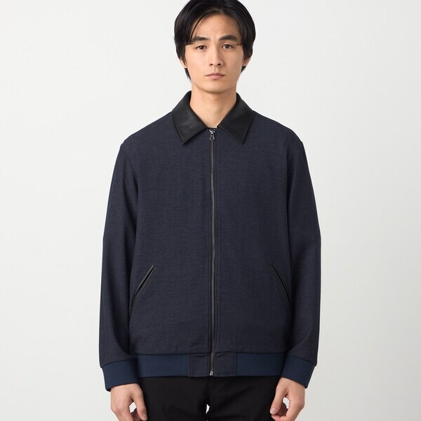 コムサイズム（COMME CA ISM）/デニムライクストレッチ ジップアップブルゾン_12