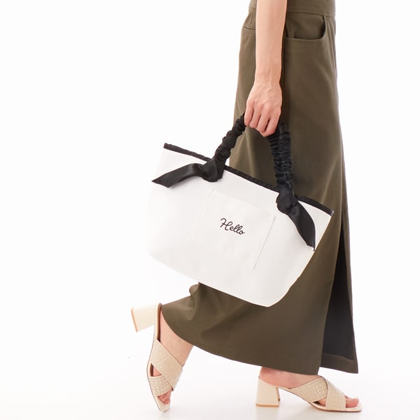 ラ バガジェリー（LA BAGAGERIE）/【インスタグラマー Chiyoさん×LA BAGAGERIE】ギャザーリボンハンドルトートの通販は