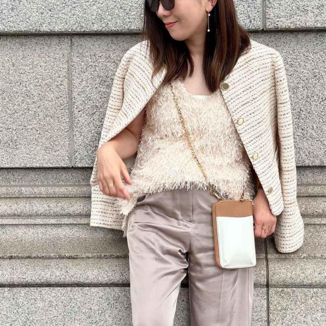 ラ バガジェリー（LA BAGAGERIE）/【インスタグラマー Chiyoさん×LA BAGAGERIE】チェーンスマホショルダー