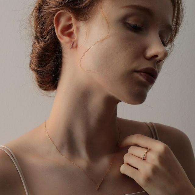 agete　K18 ダイヤモンド ピアス agete｜K18ダイヤモンドピアス(0.04ct) | Rakuten Fashion(楽天