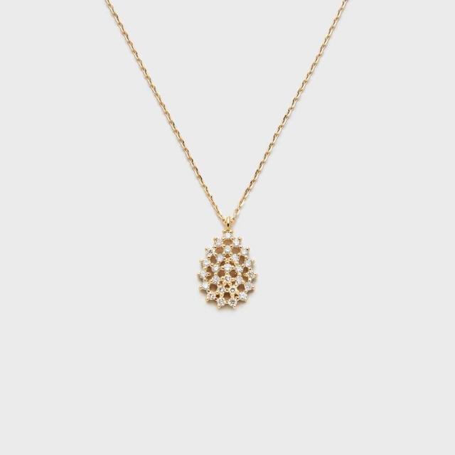 アガット agete 10K ダイヤモンド ネックレス ピンクゴールド agete