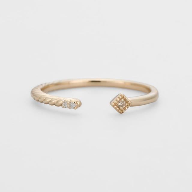 アガットageteK10ダイヤモンドリング（0.01ct） 13号 agete アガット