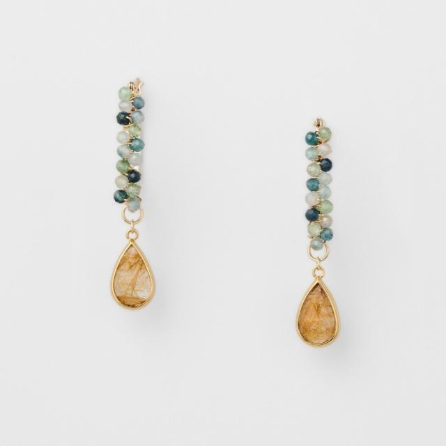 agete アガット】 K10 アメジスト ピンクトルマリンピアス 新品