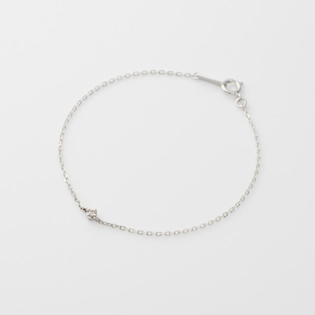 アガット（agete）/シルバーダイヤモンドブレスレット（0．03 ct）の