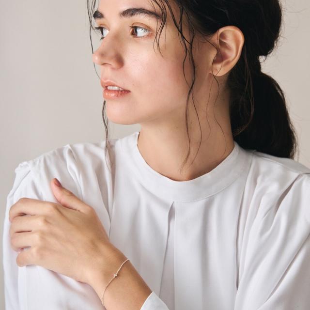 アガット（agete）/シルバーダイヤモンドブレスレット（0．03 ct）の