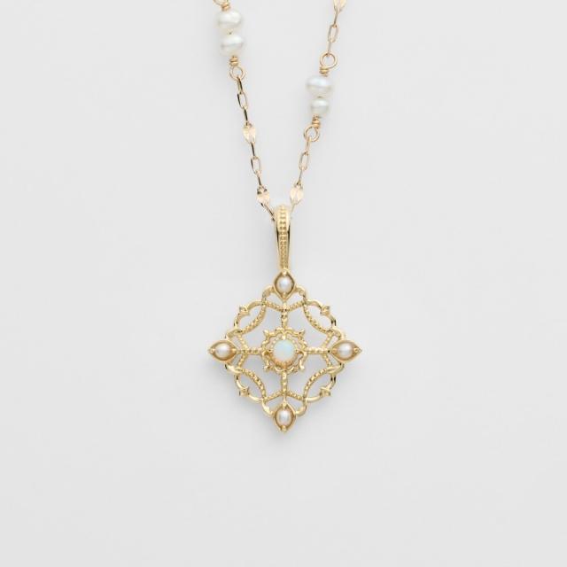 アガット　K14 パール　チャーム　ピアスチャーム　agete agete CLASSIC（アガットクラシック）の「K14ピアスチャーム