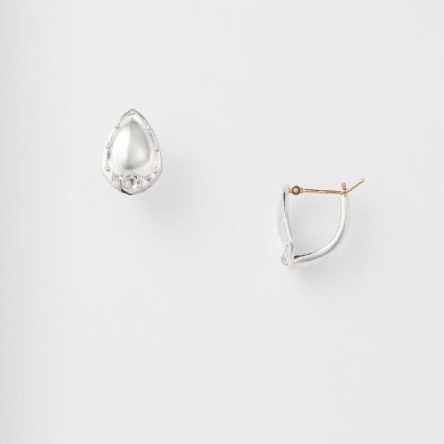 【umi】agete 現行品 ラブラドライト ピアス K10 SILVER WEB限定》K10ラブラドライトピアスセット｜ピアスチャーム