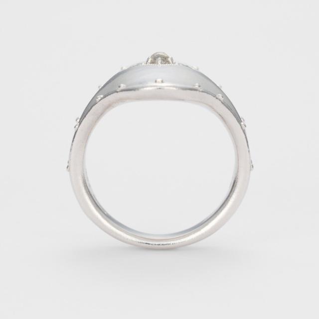 agate（アガット） K10シルバーラブラドライト／クォーツリング agete