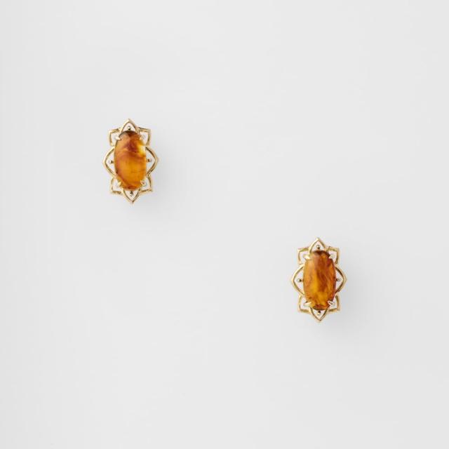 agateアガットK5アンバーダイヤモンドチャーム新作 K5アンバー／ダイヤモンドチャーム｜ネックレスチャーム｜アガット