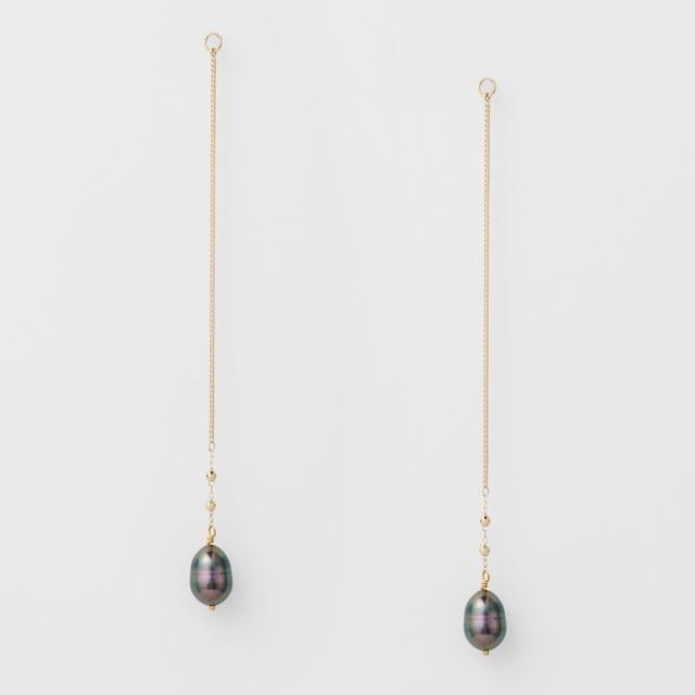 アガット（agete）/K10パールピアスチャームの通販は