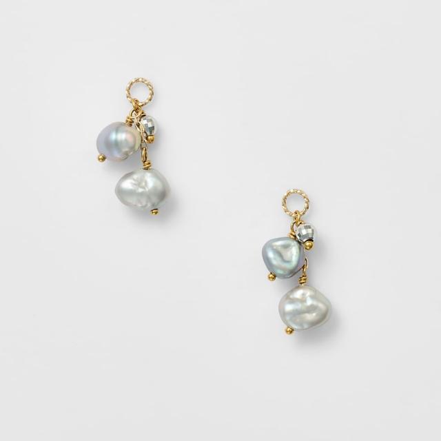 アガット*agete K10 アンバーピアスチャーム シルバーアンバーピアスチャーム｜ピアスチャーム｜アガット