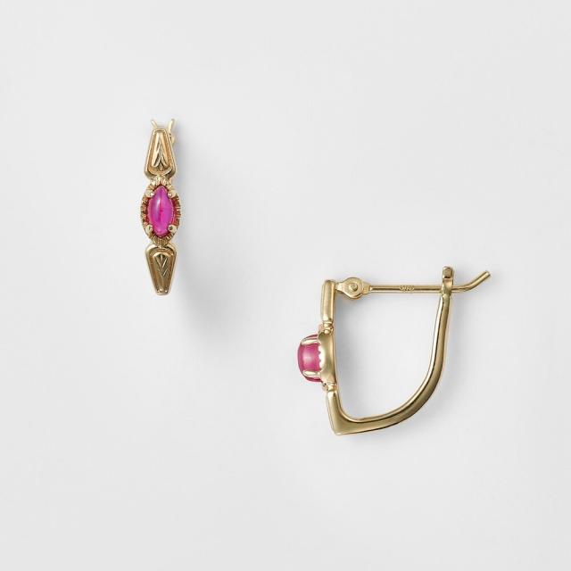 agete アガット】 K10 アメジスト ピンクトルマリンピアス NEW